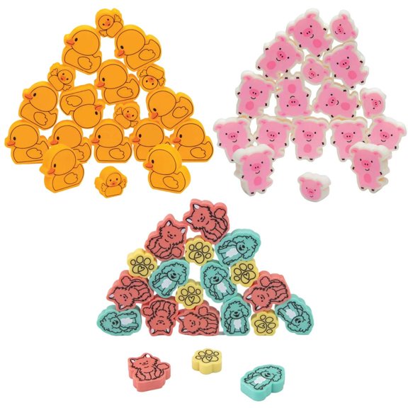 Fun Express Animal Duck, Pet & Pig Stacking Game Assortment 3 pc