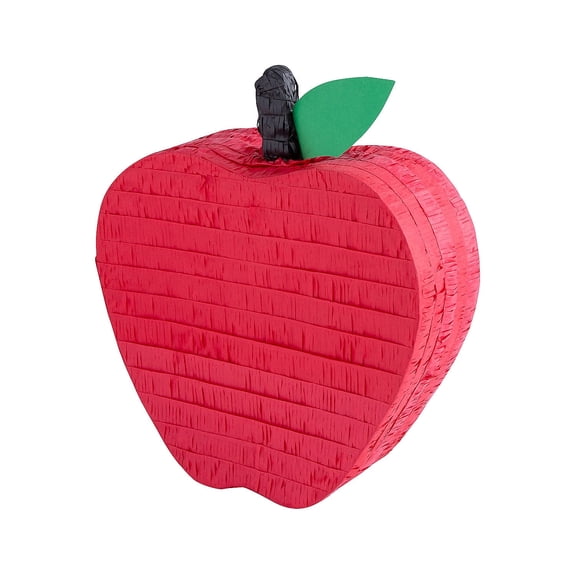 Fun Express Pinata Asymmetrical Apple Red Fruits Birthday 1 Count 6" x 19.5"