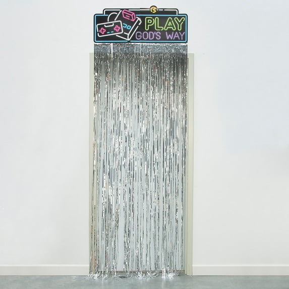 Fun Express Arcade Game VBS Door Curtain with Banner