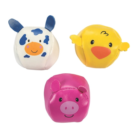 Kick Ball Farm Characters - Party Favors - 12 Pieces
