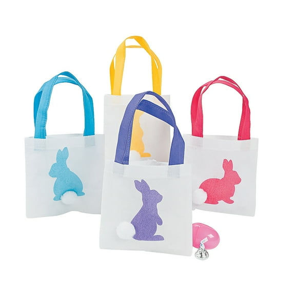 Fun Express Assorted Colors Easter Party Bags, 12 Count