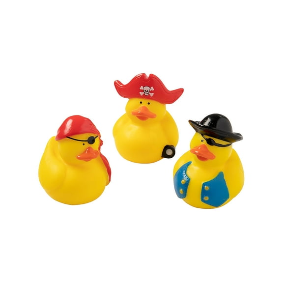 Fun Express - Pirate Rubber Duckies - Toys - Character Toys - Rubber Duckies - 12 Pieces