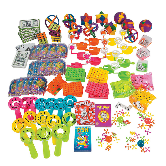 Fun Express Assorted Colors Party Favors, 100 Count