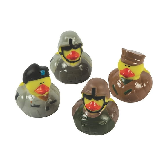 Military Rubber Ducks - 12 pieces