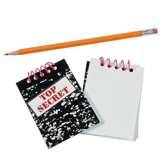 Fun Express - Top Secret Notebook - Stationery - Notepads - Note Books & Journals - 24 Pieces