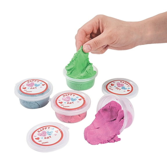 Valentine Sand Slime - Party Favors - 12 Pieces
