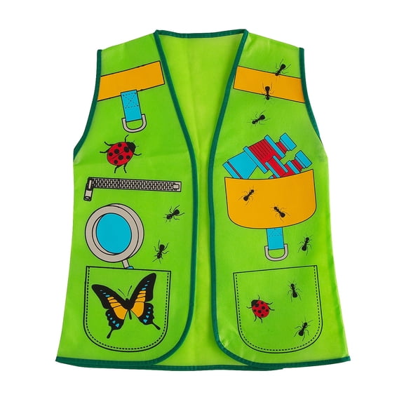 Fun Express Backyard Adventure Explorer Vest - Fun Durable and Comfortable Outdoor Apparel for Kids Perfect for Birthday Parties Playtime Outdoor Adventures and Nature Exploration - 1 Piece