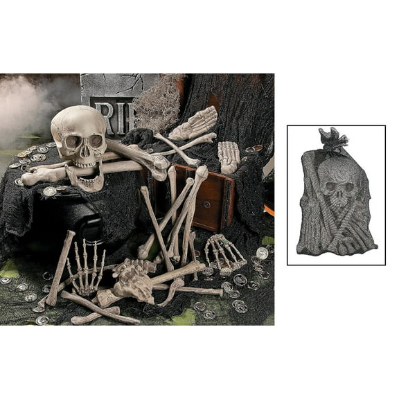 Fun Express Bag of Skeleton Bones - 28 Piece Set