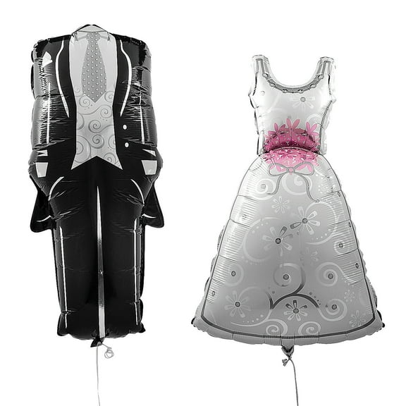 Fun Express Balloon Decorating Kit, Bride & Groom, 2 Pc