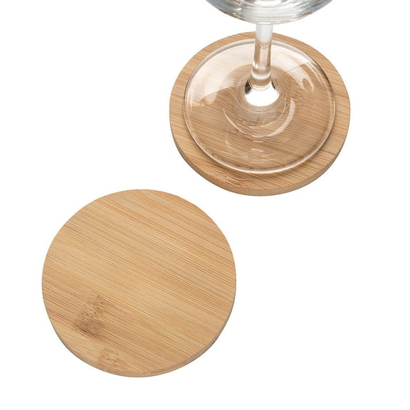 Fun Express Bamboo Wooden Coasters 12 Ct
