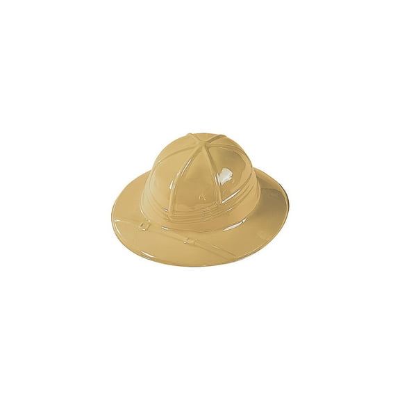 Fun Express Beige Child's Safari Hats, Plastic, 10 1/2", 12 Piece