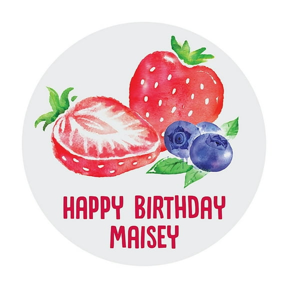 Fun Express Berry Party Favor Stickers, Bulk 80 Pieces
