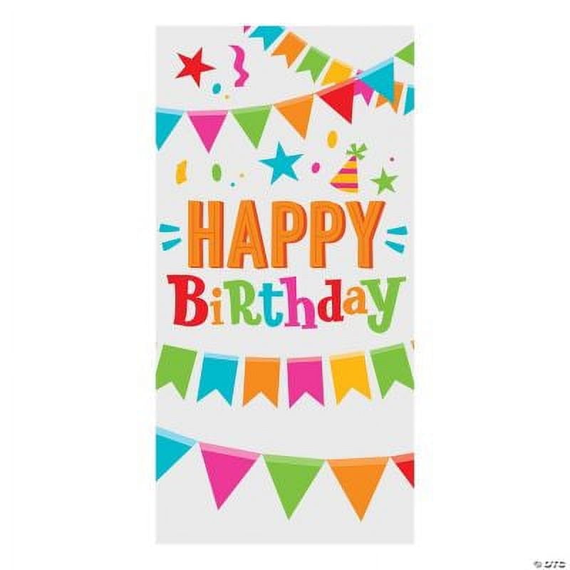 Fun Express Birthday Bright Plastic Door Cover Decoration