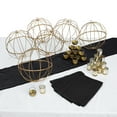 thumbnail image 1 of Fun Express Black & Gold Accent Centerpiece Kit for 6 Tables, 1 of 1