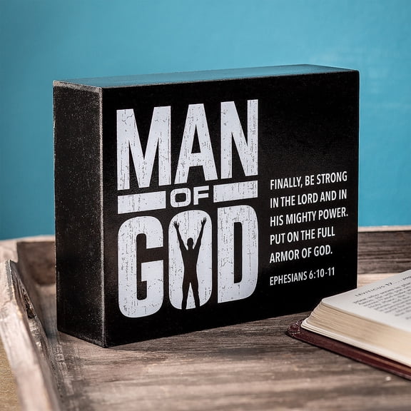 Fun Express Black & Gray Man of God Tabletop Decoration