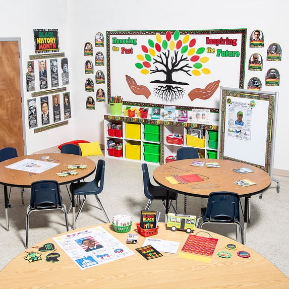 Fun Express Black History Classroom Decorating Kit - 92 Pieces