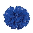 thumbnail image 1 of Fun Express Blue Paper Hanging Pom Poms, 6 Count, 1 of 1
