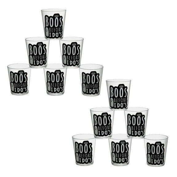 Fun Express Boos Before I Dos Disposable Plastic Shot Glasses, 2 oz Bulk 48 Pc