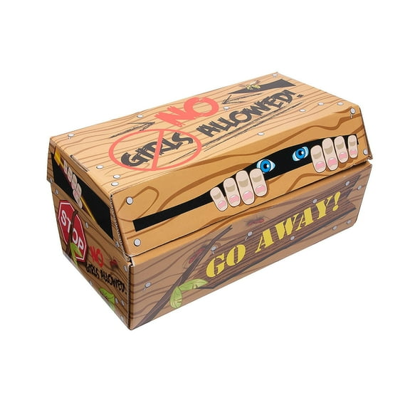 Fun Express Boys Only Clubhouse Treasure Chest Box