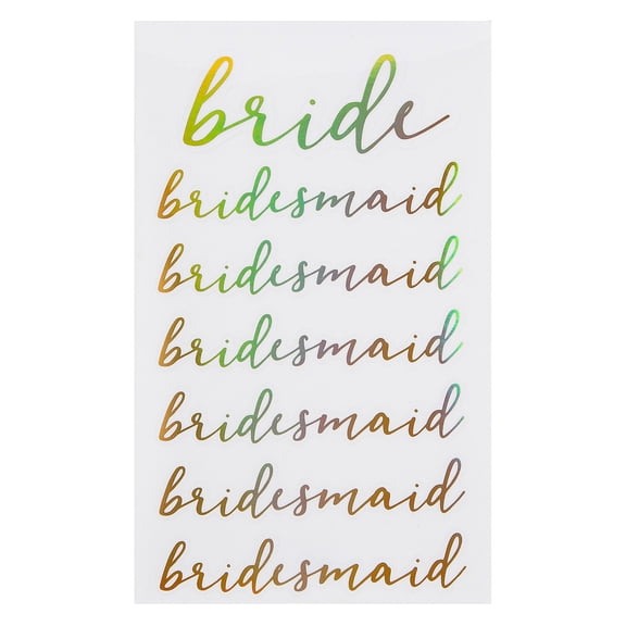 Fun Express Bridal Party Stickers - 7 Pc