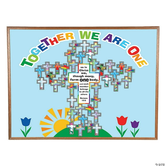 Build a Cross Bulletin Board Set - 65 Pieces