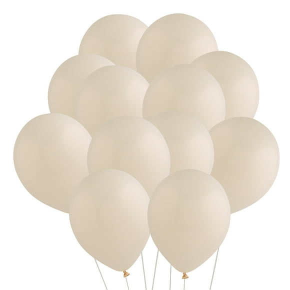 Fun Express Bulk 100 Pieces Tuftex Matte Lace 11" Natural Latex Balloons