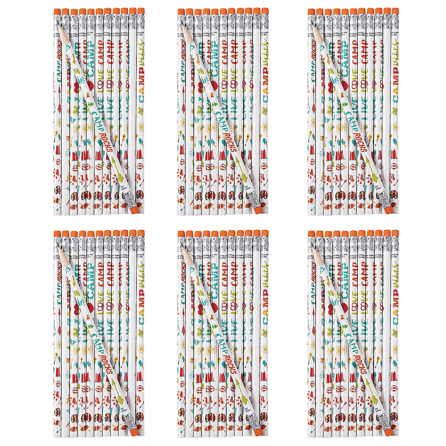 Fun Express Bulk 144 Pieces Camping Pencils