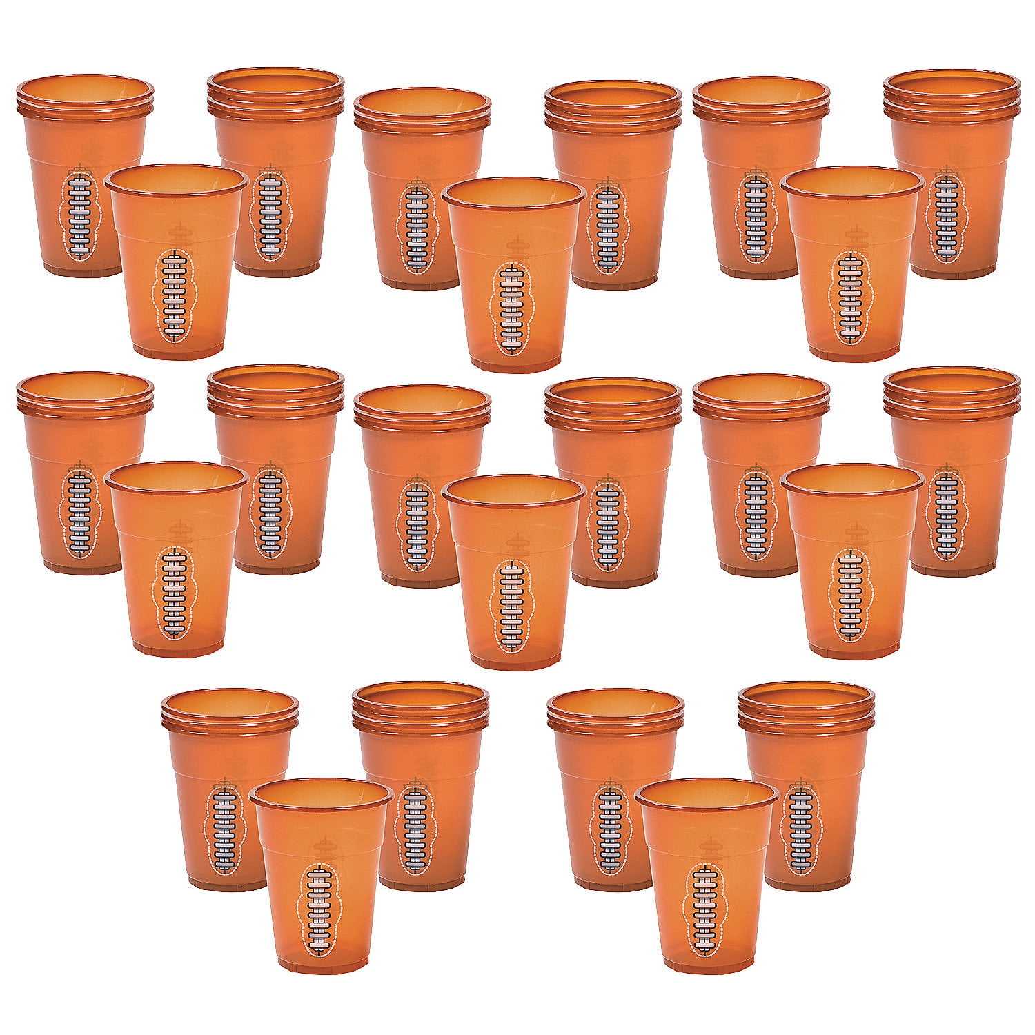 Fun Express Bulk 200 Pieces Plastic Disposable Football Cups