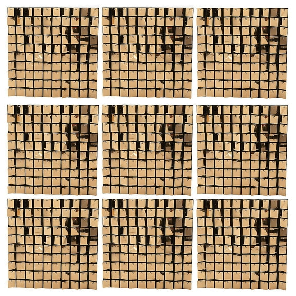 Fun Express Bulk 24 Pieces Gold Sequin Shimmer Wall Panels