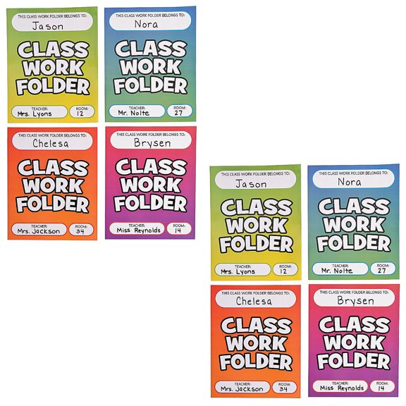 Fun Express Bulk 48 Pieces Classwork Pocket Folders