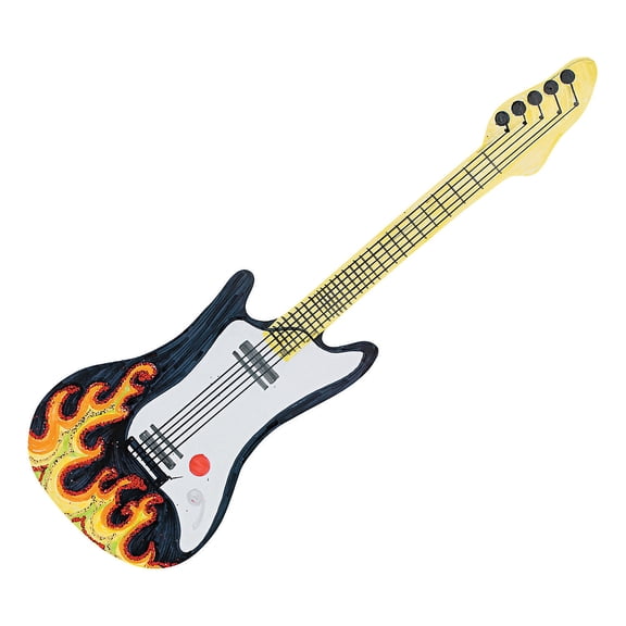 Fun Express Bulk 48 Pieces DIY Cardstock Music Guitars