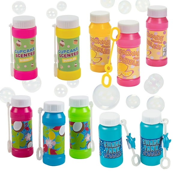 Fun Express Bulk 48 Pieces Summer Fun Bubble Bottle Assortment Kit