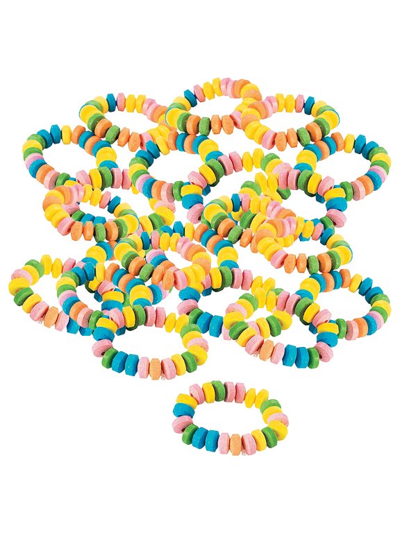 Bulk 480 Pieces Stretchable Candy Bracelets