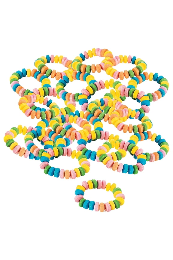 Bulk 480 Pieces Stretchable Candy Bracelets
