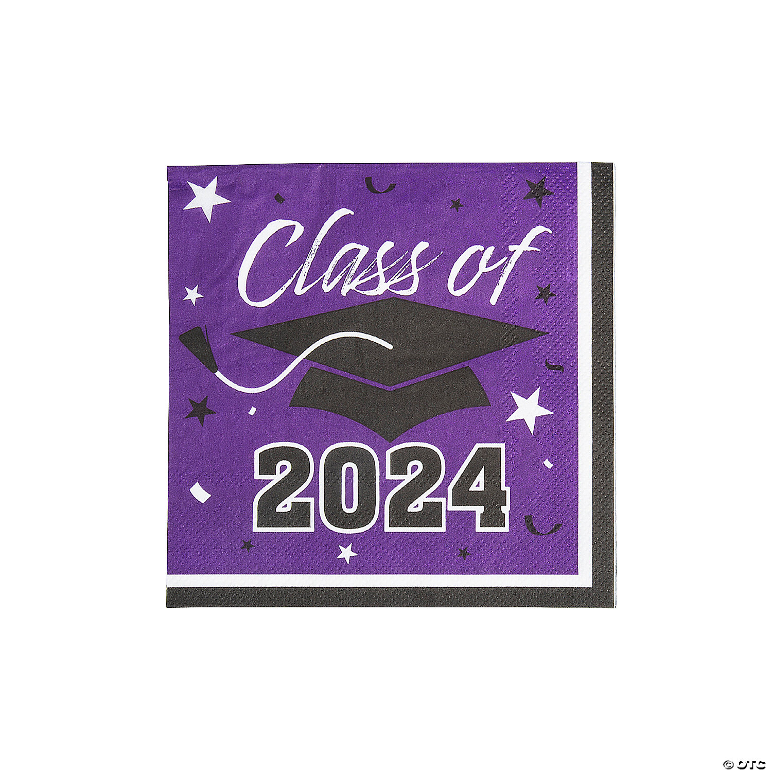 Fun Express Bulk 50 Piece Class of 2024 Purple Graduation Party Paper