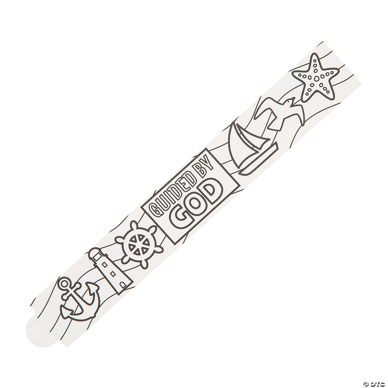 Fun Express Bulk 50 Piece Color Your Own Rocky Beach VBS Bracelets