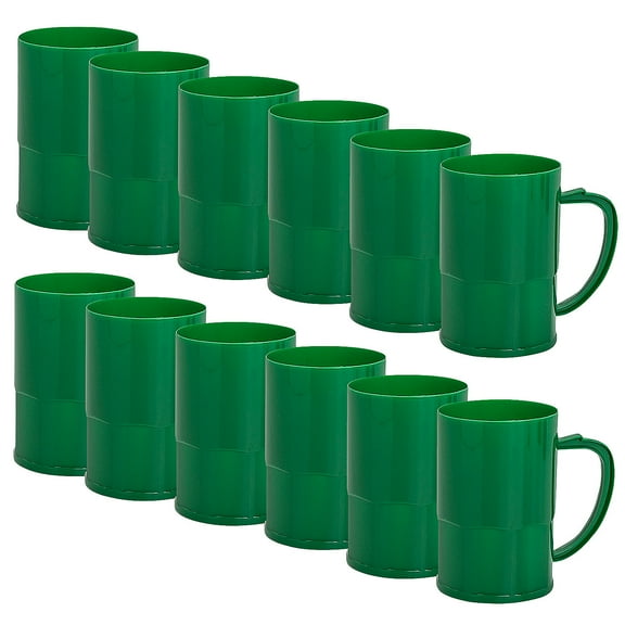 Fun Express Bulk 60 Count Green Plastic Mugs