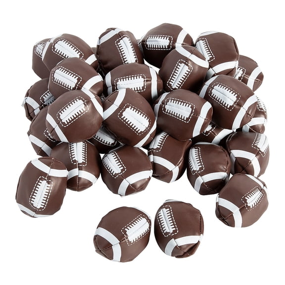 Fun Express Bulk 60 Pieces Mini Realistic Football Kickballs
