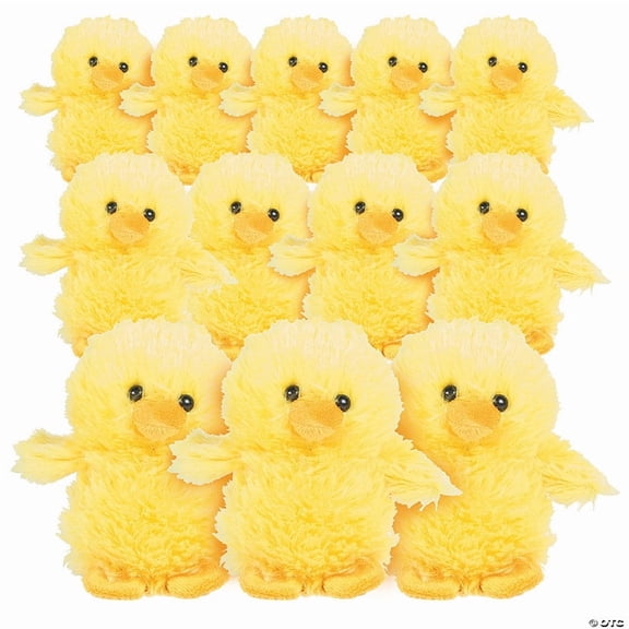 Bulk 72 Pieces Fuzzy Stuffed Chicks
