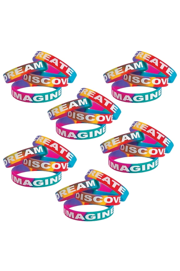 Bulk 72 Pieces Watercolor Bracelets