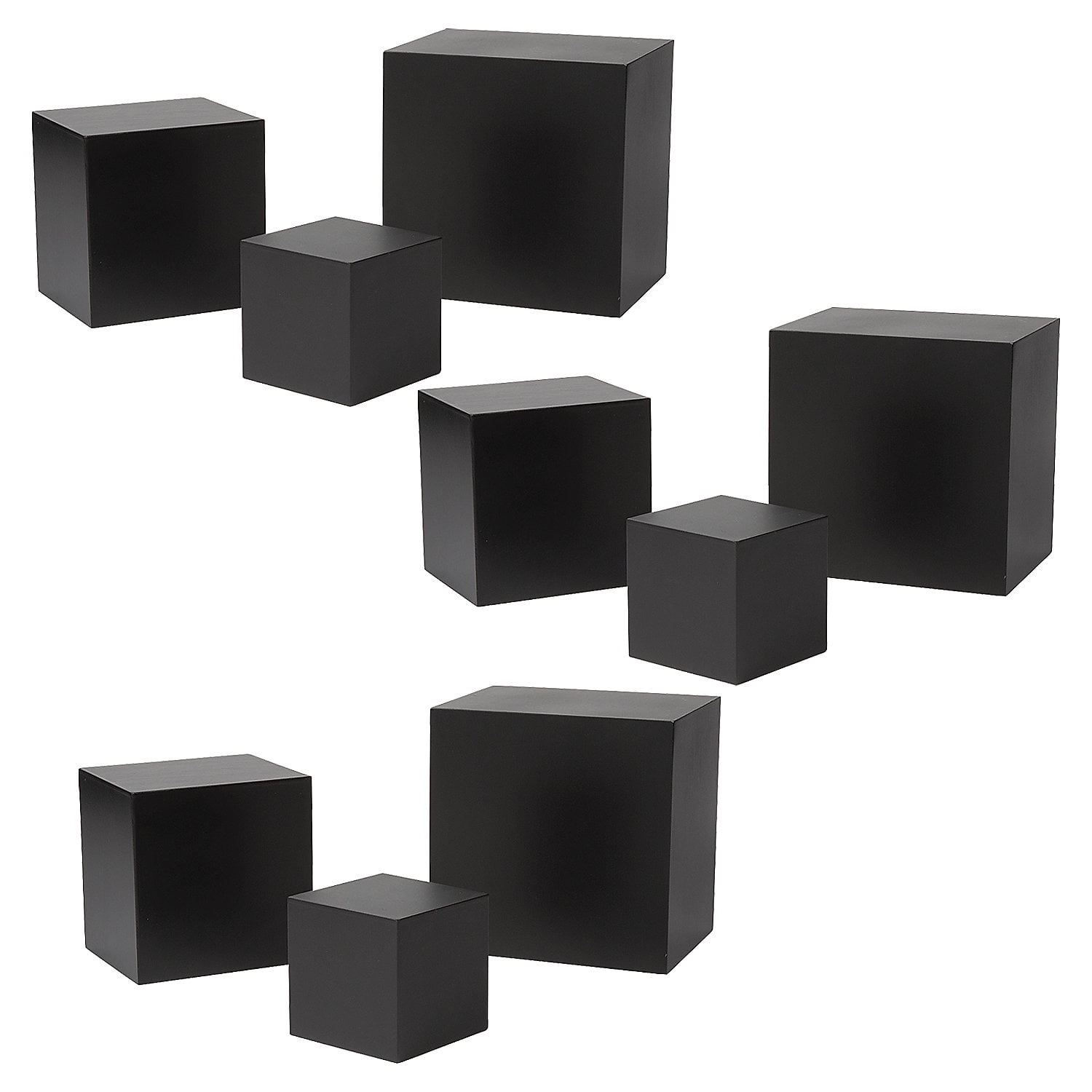 Fun Express Bulk 9 Pieces Black Buffet Riser Set - Walmart.com