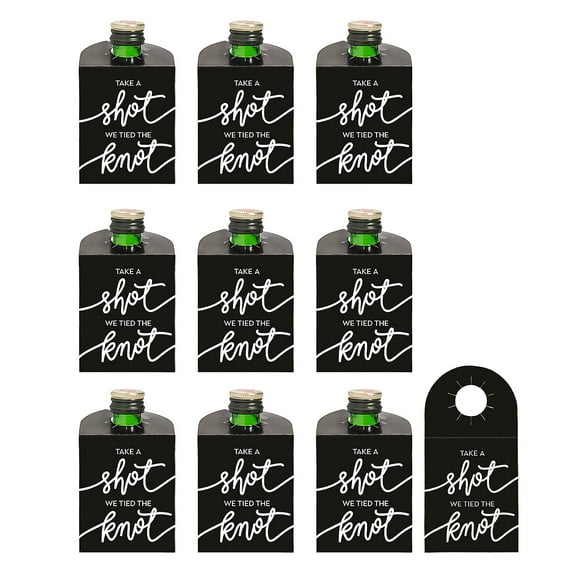 Fun Express Bulk 96 Pieces Take a Shot Wedding Shooter Favor Tags