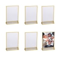 thumbnail image 1 of Fun Express Bulk Clear Table Frames with Gold Trim 6 Pieces, 1 of 2