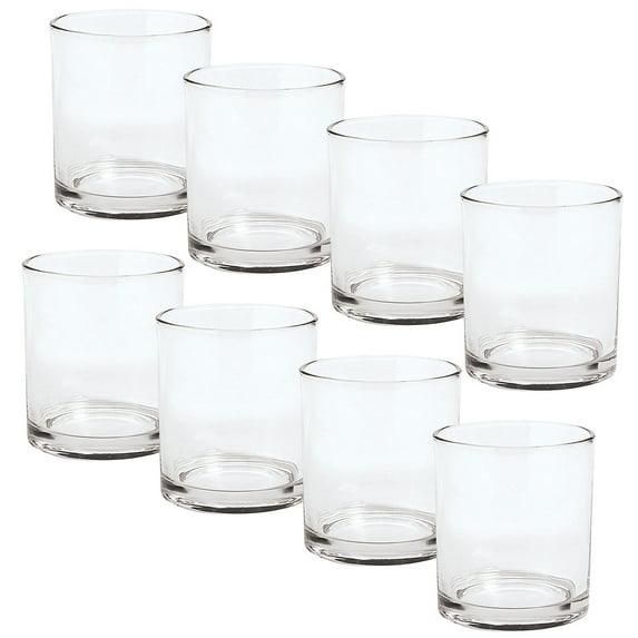 Fun Express Bulk Deluxe Clear Cylinder Glass Vases 36 Pieces