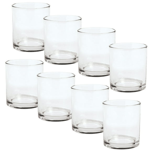 Fun Express Bulk Deluxe Clear Cylinder Glass Vases 36 Pieces