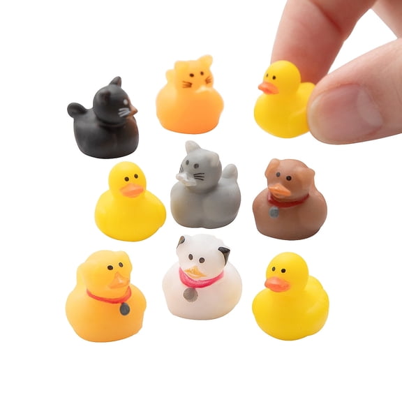 Fun Express Bulk Micro Rubber Duck Assortment - 72 Pieces