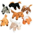 thumbnail image 1 of Fun Express Bulk Plush Horses, 1 Dozen, 3 Inches, Assorted Colors, 1 of 3