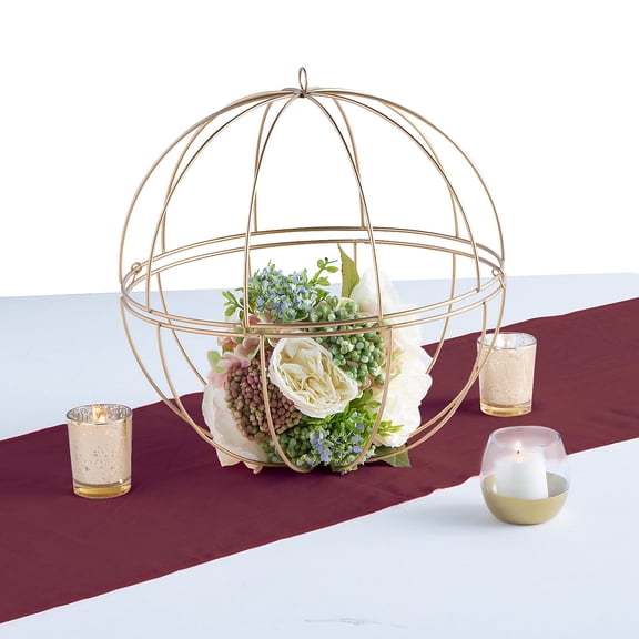 Fun Express Burgundy & Gold Accent Centerpiece Kit for 6 Tables