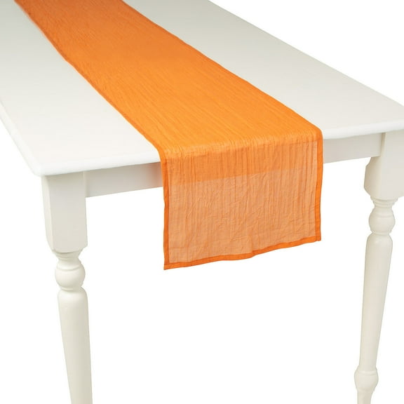 Fun Express Burnt Orange Gauze Table Runners - 13" x 6 Ft - Bulk 24 Pc