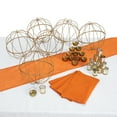 thumbnail image 1 of Fun Express Burnt Orange & Gold Accent Centerpiece Kit for 6 Tables, 1 of 1
